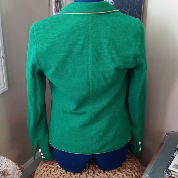 Green textured gap academy blazer - Picture 4 of 6